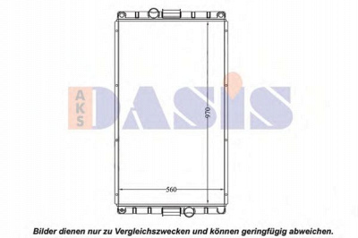 AKS DASIS 280020n -  Радиатор, охлаждение двигателя